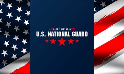 United States National Guard birthday ,December 13, to show appreciation for the U.S. national guards. Background Vector Illustration