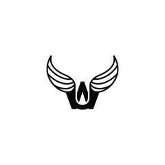 Wu Uw feather Monogram Logo