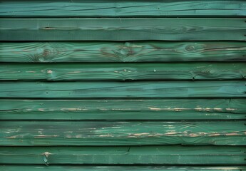 Fototapeta premium Green Wooden Plank Background Texture