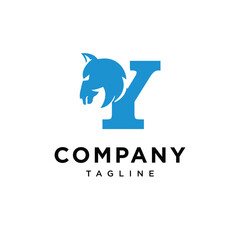 Letter Y Horse Head Logo Icon Vector