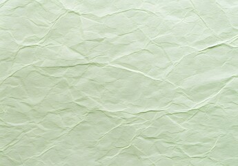 Obraz premium Light Green Crumpled Paper Texture Background