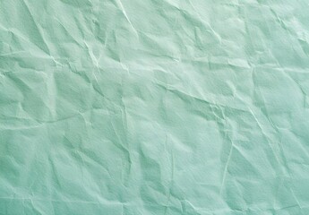 Obraz premium Light Green Crumpled Paper Texture Background