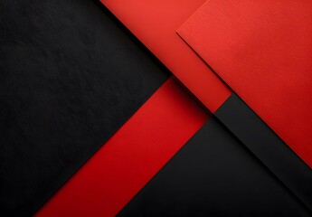 Abstract Red And Black Diagonal Shapes Background