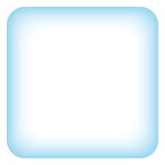 blue rounded edge square transparent