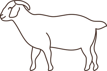 Goat Line Illustration
