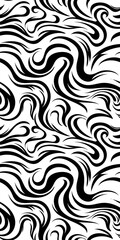 Abstract seamless black and white pattern. Vector illustration.