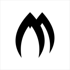 Letter M Logo Icon Design Element