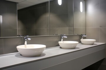modern sinks with mirror public toilet