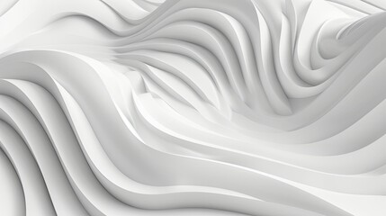 Obraz premium Abstract white backdrop with gracefully curved lines for a modern look