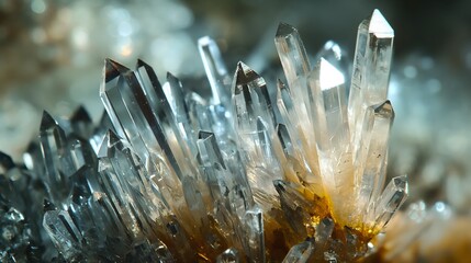 3. Close-up of rutile needles within quartz crystals