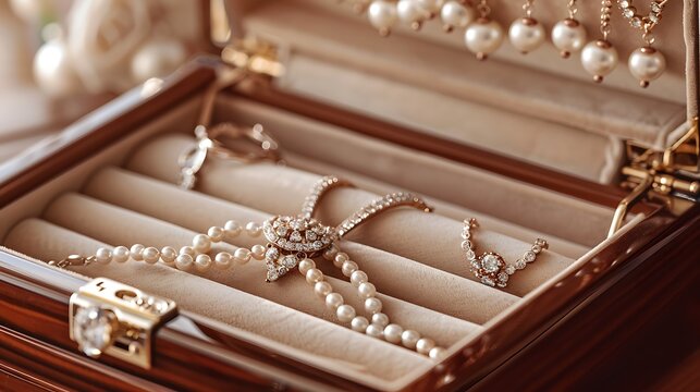 Overlying an jewelry box is jewelry view comparable jewelry