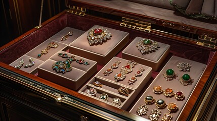 Overlying an jewelry box is jewelry view comparable jewelry