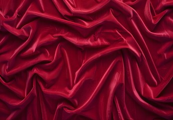Fototapeta premium Red Velvet Fabric Texture Background