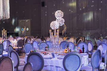 Selection of delectable food presented on a table for a wedding