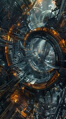 Realism of Explore the symphony of motion and technology in an industrial environment. very detailed