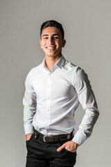 Fototapeta premium Professional Photography of young entrepreneur launching a new product, Generative AI 