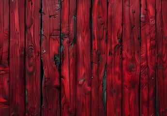 Dark Red Wooden Wall Texture Background