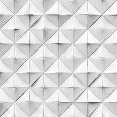Fototapeta premium seamless pattern, Abstract geometric pattern with white pyramids creating a modern and minimalistic 3D texture.
