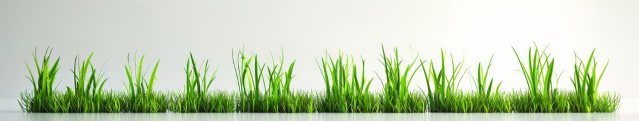 Fototapeta premium Sustainable Development Emblem: Grass Icon Symbolizing Eco-Friendly Practices, Highlighting Green Business and Investment