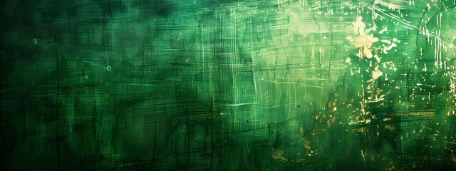 Fototapeta premium Vibrant Green Grunge Texture Background