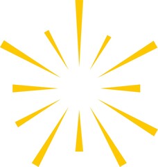 Yellow Light Sun White Background