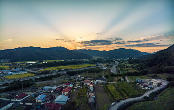 Sunset in Country