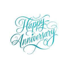 Happy Anniversary, Happy Anniversary Calligraphic Lettering Design Template, Happy Anniversary calligraphy, Anniversary wish, Happy Anniversary poster, vector typography, Anniversary Design, lettering