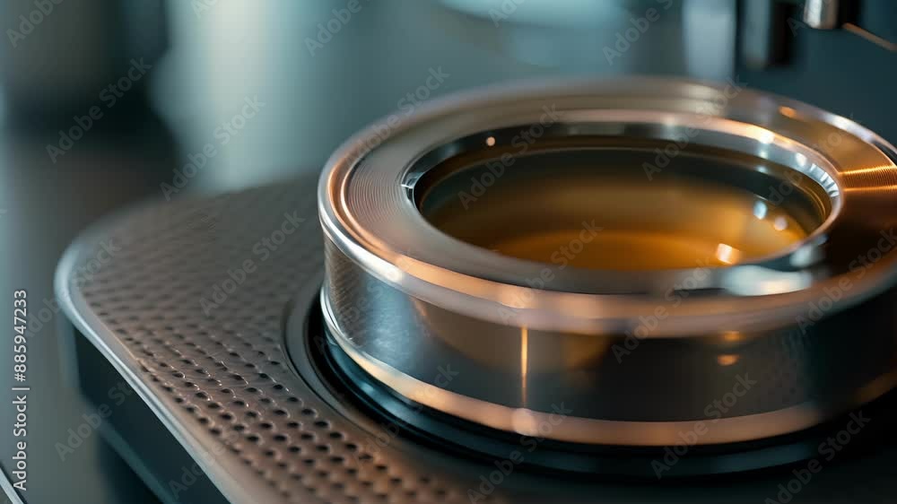 Poster in the fifth image we get a magnified view of the precision sensors on a smart coffee scale ensuring