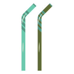 Zero Waste Element on White Background. Vector Illustration in Cartoon Style.