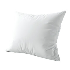 Soft and Comfortable White Bed Pillow Isolated on White Background