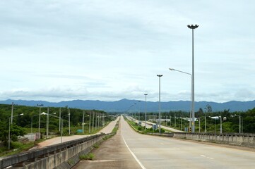 landscape of road in the countryside