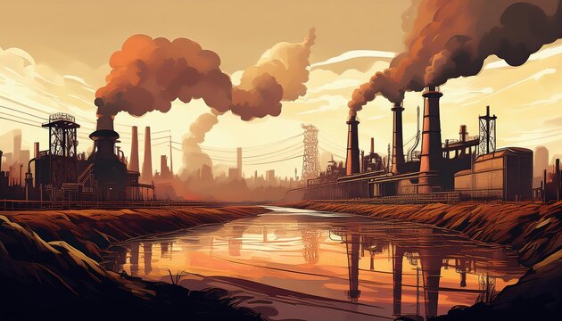 Factory emissions contribute to smog formation, reducing air quality and visibility. This can exacerbate respiratory conditions and impact outdoor activities.