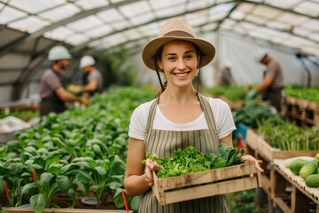 Obraz premium Pretty gardener