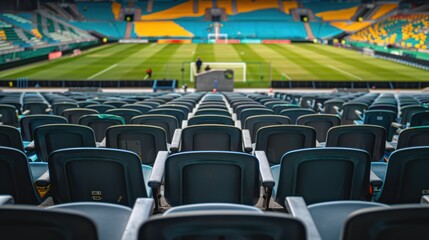 Fototapeta premium Empty Seats at Stadium