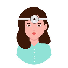 Illustration of Woman Medical Character. Isolated Vector Character with Flat Design Concept.