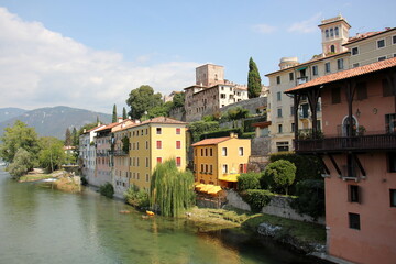 Bassano del Grappa Italy 09/11/2023. The city is located among the mountains and hills of the...