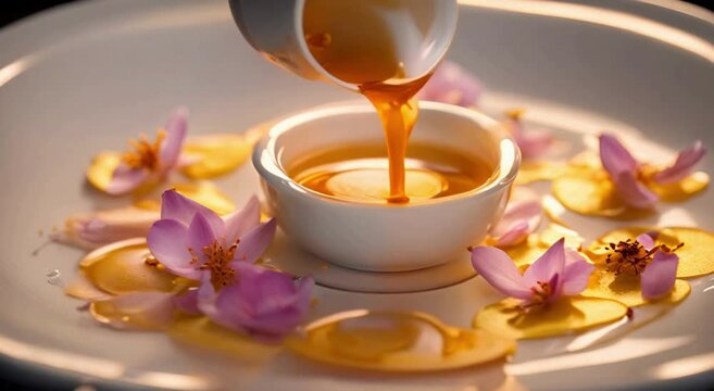 Saffron Oil Infusion: Aromatic Massage Elixir Amidst Blossoms