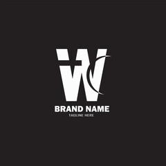 W Logo Design Unique Template Vector