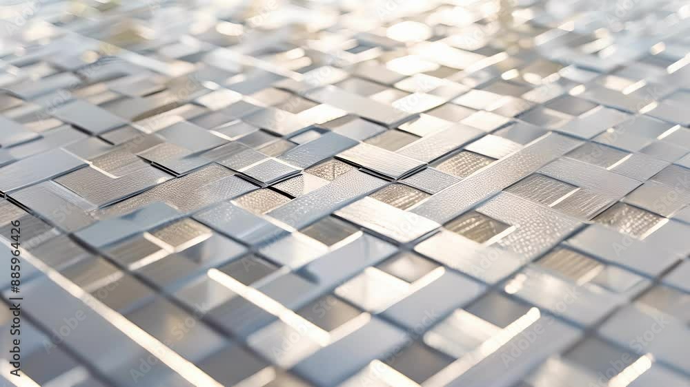 Poster the surface of a solar panel is adorned with a crisscross pattern resembling a geometric maze in sha
