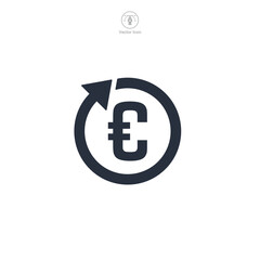 Euro Sign Icon theme symbol vector illustration isolated on white background