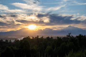 Mt. Denali at Sunset