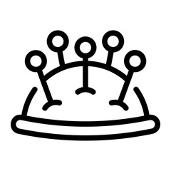 pin cushion Line Icon