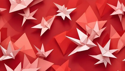 Obraz premium Clear Plain Shiny Warm Soft Vintage Bokeh Cloudy Wave Like Geometric Red Background or Texture