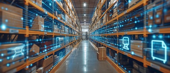 Advanced internet of things technology integrated with an intelligent warehouse management system for package delivery and picking