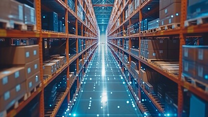 Advanced internet of things technology integrated with an intelligent warehouse management system for package delivery and picking