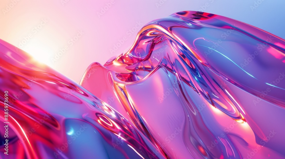 Poster abstract background that blurs the lines between real and virtual spaces. integrate elements of augm