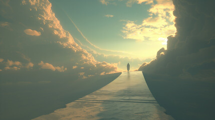 scifi reincarnation of soul, surreal background 