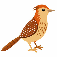Cartoon Bird Vector Art Illustration