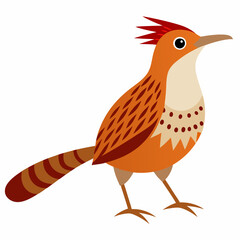 Cartoon Bird Vector Art Illustration