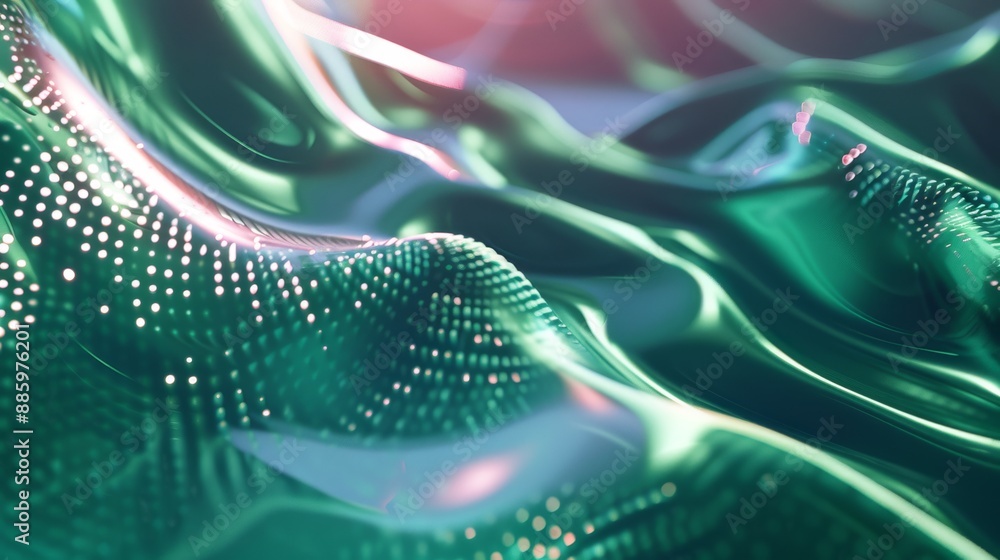 Poster abstract green background with lines